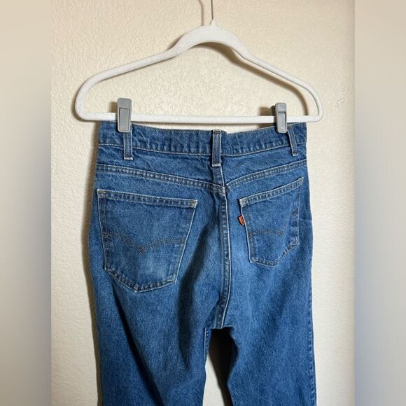 Vintage Orange Tab Levis 517 Boot Cut Jeans Sz 32 x 32 Mid Blue Made In USA - Picture 1 of 8